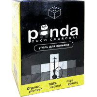 Кокосовый уголь Panda Yellow 1 кг (72 кубика) в упаковке