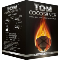 Кокосовый уголь Tom Coco Silver 1 кг (60 кубиков) в упаковке